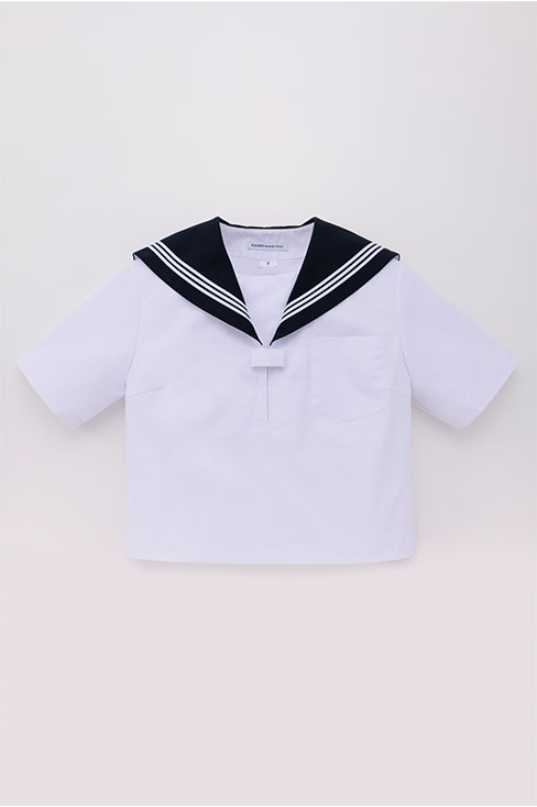 セーラー服　半袖　ネイビー